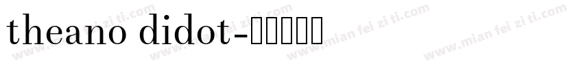 theano didot字体转换